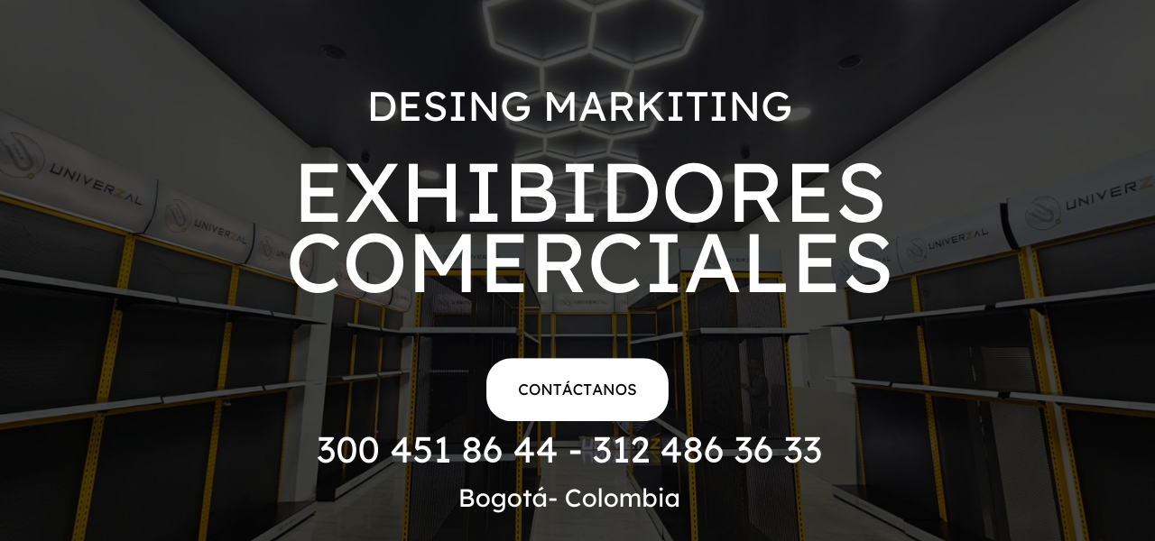 Alt="muebles exhibidores para negocio en bogotá"