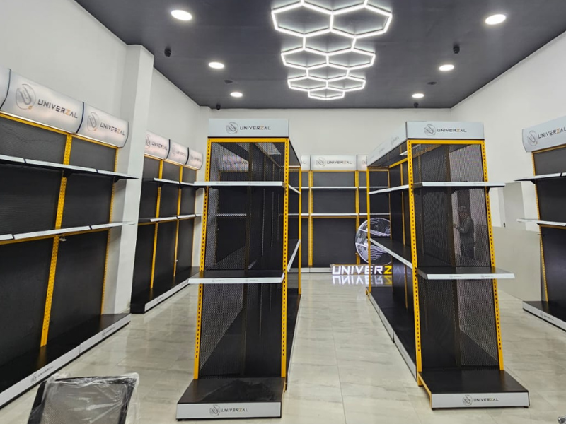 Gondolas y exhibidor para supermercado